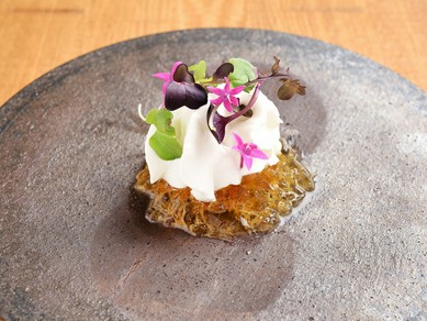 卵黄味噌のエスプーマ/Egg Yolk Miso Espuma