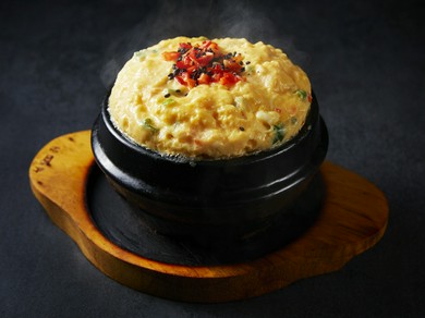 【たまごチム】韓国の茶わん蒸し！石鍋で蒸した卵はほわほわ♪