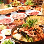 焼肉を中心に、韓国料理も堪能できる！マダンの大人気メニューを詰め込んだ飲み放題つきコース！