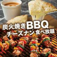 自慢のお肉を豪快に焼き上げたBBQ串、香草によっていつもと違った味になったガリックペッパーチキンなど！