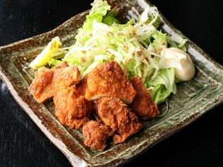 店主の自信作『若鶏のジューシー揚げ』