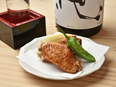 鶏のおいしさを引き立ててくれる一杯