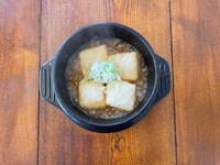 「兎豆屋」さんの宮城県産大豆を使用した「伊達うさぎ」
これを韓国風揚げ出し豆腐にしました。
豆腐の香りを楽しむなら断然こちらがお勧めです。