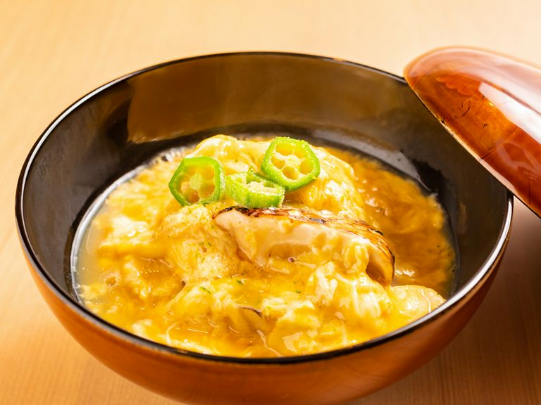 初めて出会う美味にうっとり! 『鱧と松茸の玉じめ煮』