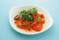 海の幸のトマトパスタ