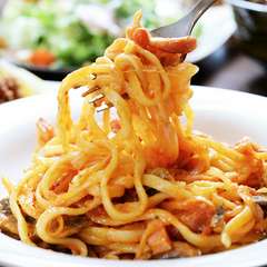 スパゲッティではなく「パスタ」。もちもちの新食感を楽しんで