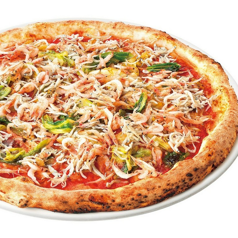 釜揚げシラスと桜海老のピッツァ