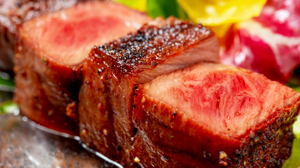 絶妙な火入れの技で織りなすひと串『和牛ミスジステーキ』