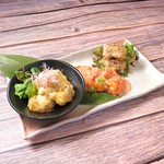 かまくら名物のぷりぷりの海老マヨがなんと盛り合わせにした贅沢な逸品!6種類の中からお好みの味を探して下さい。