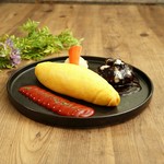 大人気の「オムライス」と「ハンバーグステーキ」が一皿で楽しめるセットです。
