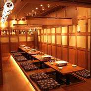 掘りごたつタイプのお座敷席