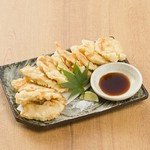 明太子を丸ごと１本天ぷらにしました。『新食感』