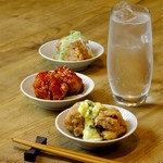 純米吟醸ハイボール。炭酸でスッキリ爽やかなに。 ・栗駒山 蔵の華 純米吟醸 ・日本刀 純米吟醸 ・伯楽星 純米吟醸