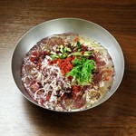 大葉とゆかりの2種の紫蘇と練梅と刻み梅2種の梅が醸し出す酸味のハーモニー!