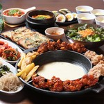 サムギョプサル、トッポギ、チヂミ、スンドゥブ・・・人気の韓国料理をコースで！