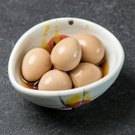 和風醤油ベースの出汁に漬け込みました。