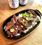 US産の牛ハラミステーキ大量200G！柔らかい肉質・肉味しっかりおすすめです☆