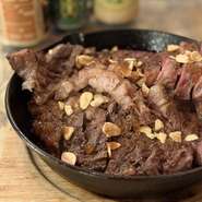 豪州産の牛ハラミステーキ大量200G！柔らかい肉質・肉味しっかりおすすめです☆