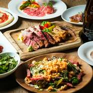 ステーキや肉のカルパッチョ、ピザパスタが楽しめる肉と日本酒バル！
390円から味わえる創作メニューに一手間加えた“ていねいな居酒屋”です♪

