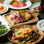 人気のもつ煮込みや肉ポン酢、ステーキ食べ比べなど肉酒場の名物メニューを詰め込みました！