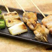 厳選５本の串焼きいかがですか。