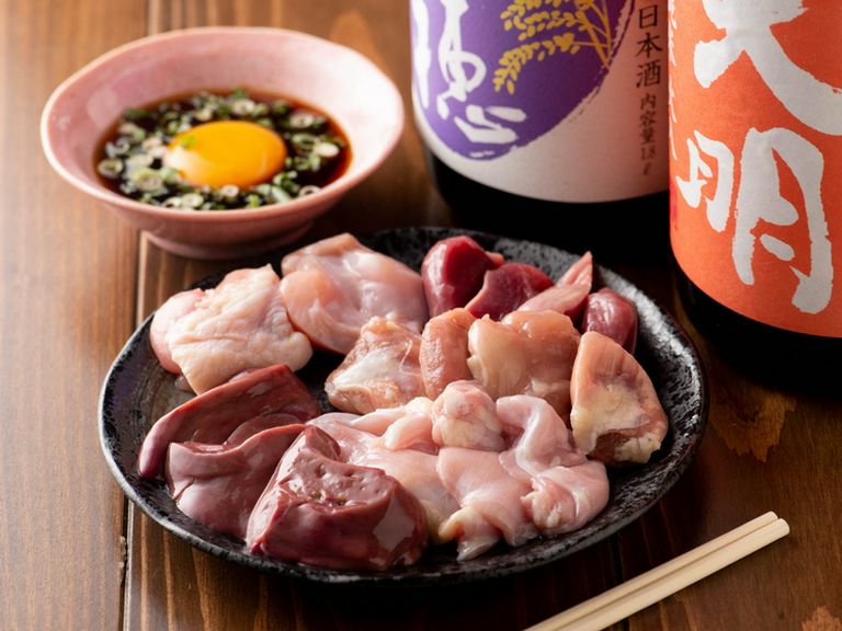 朝引き地鶏の盛り合わせ