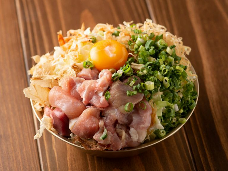 鶏玉ネギだらけもんじゃ