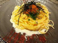 自家製明太子クリームソースが美味。

