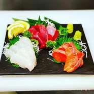 豊洲直送のお刺身を是非