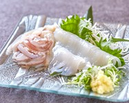白イカ刺し身