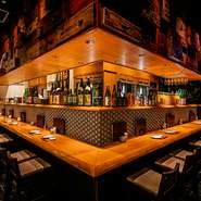 気軽にサクッと飲めるカウンター席 　松のカウンター