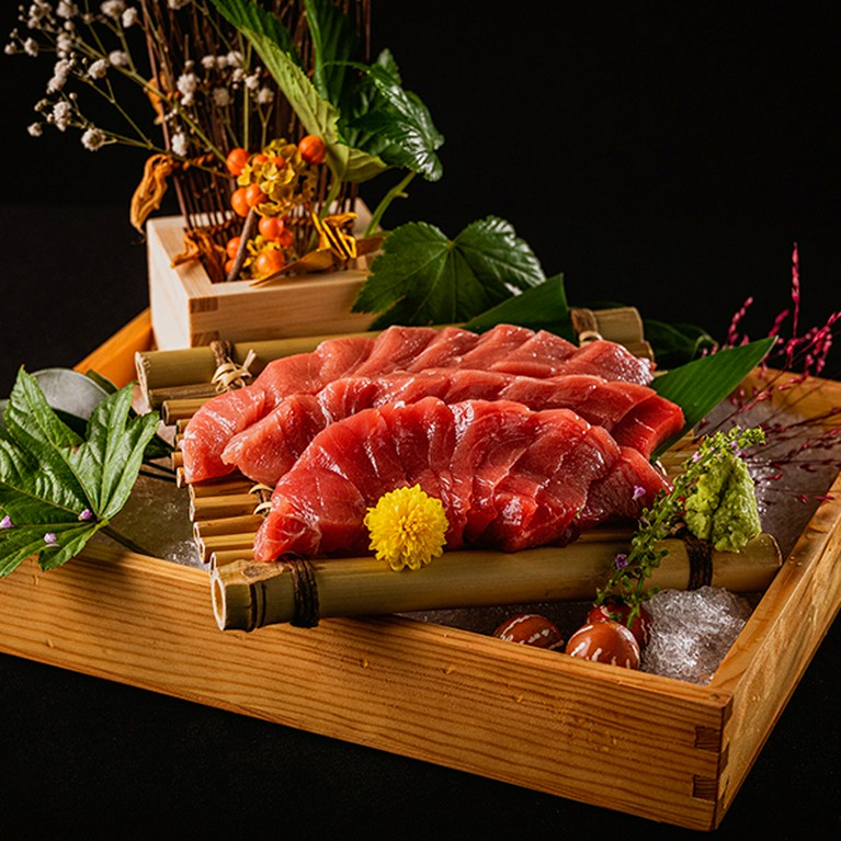 長崎　近大発！生本鮪の断面作り