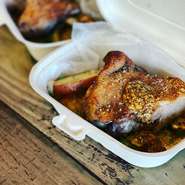 地鶏もも肉のグリル