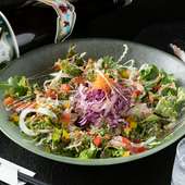 今日の食事は野菜もたっぷり、ベジファーストで『海鮮カルパッチョ』