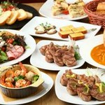 人気のラムラック炭火焼き2本やラムのたたきなど全11品＋乾杯スパークリング＋記念日プレート