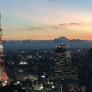 汐留シティセンター42階から眺める、幻想的な夜景