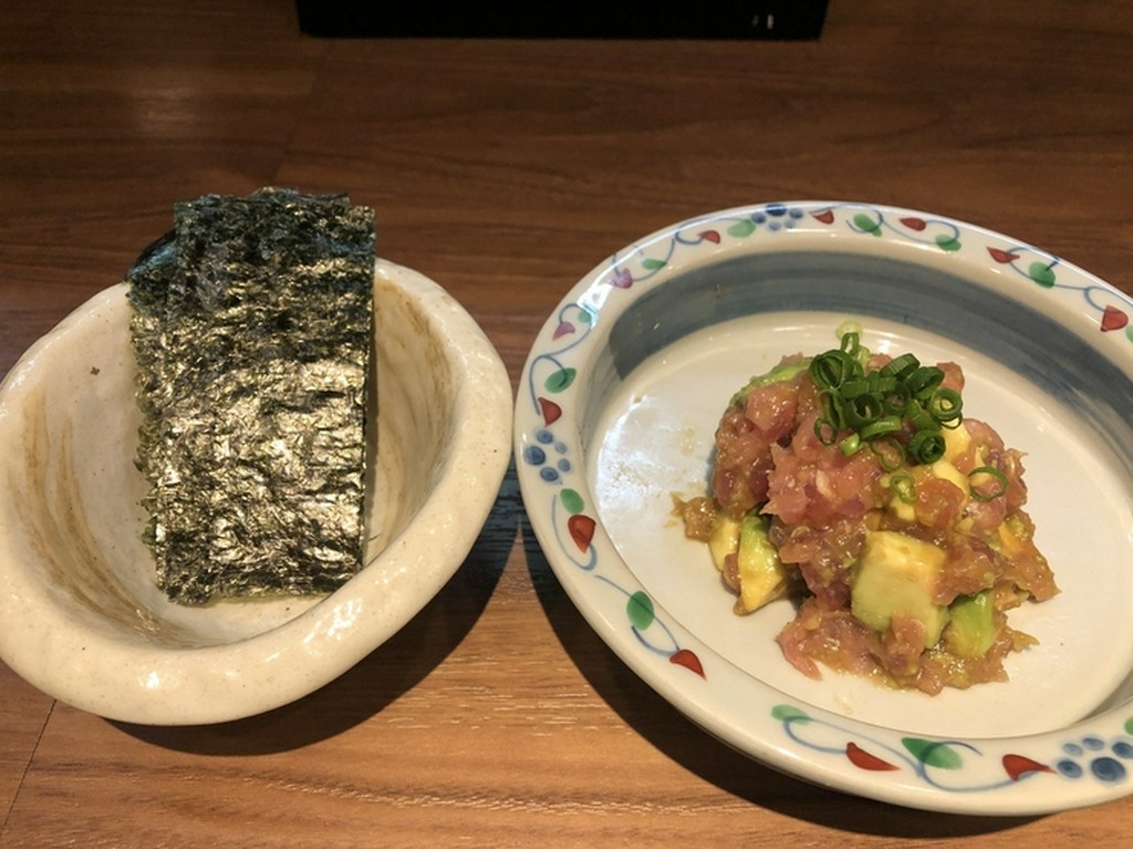  ねぎとろとアボカドのわさび和え