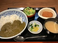 揚げ物、サラダ付き。
