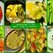 旬のお野菜だけでお腹いっぱいになる飲み放題コース。