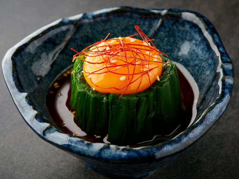 ニラと卵のお浸し