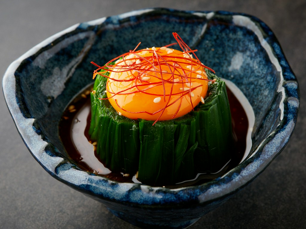 ニラと卵のお浸し