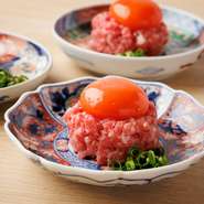 他店では味わえない神戸牛の極上ユッケは一度食べたら忘れらないほど絶品※お一人様1人前まで。ファーストオーダーのみ注文可