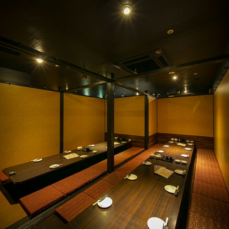 全席個室完備。1名様から個室ご案内します