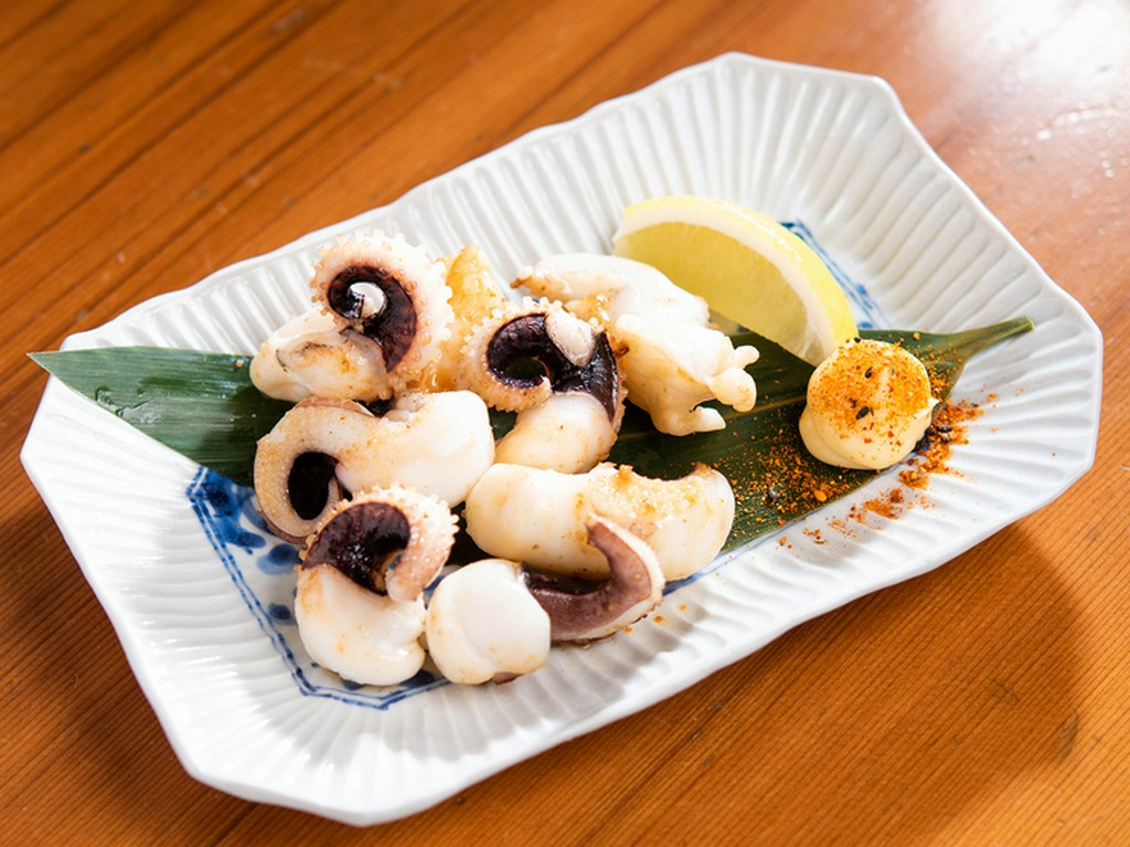 ゲソのバター醤油焼き