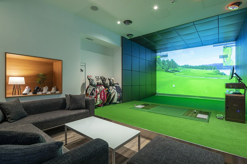 ゴルフも楽しめる個室