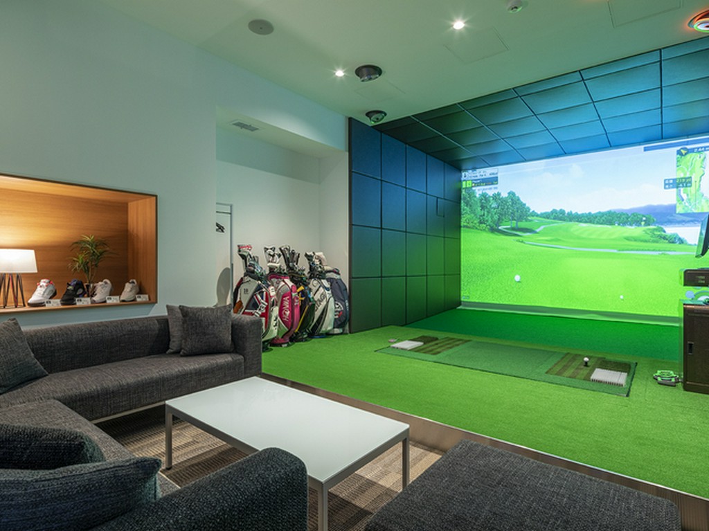 ゴルフも楽しめる個室