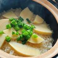 料理から春を感じる季節のコース料理。