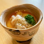 長野 郷土料理【おやき】を"志どき"流にアレンジを加えコース料理の逸品にいたしました。