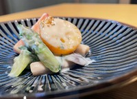 夏と秋と年に2回旬がある「無花果」(いちじく)
お手製の味噌ダレでお召し上がりください。
