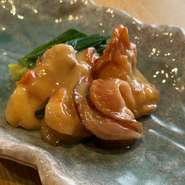 赤貝とうるいの酢味噌和え